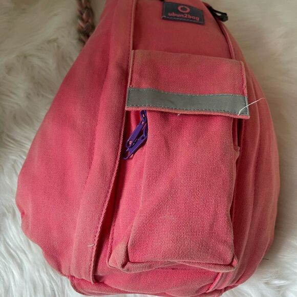 Ubun2bag canvas orange rope sling bag anti theft . - Picture 4 of 10